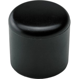 Hettich tappo nero in plastica per tubi rotondi Ø 22 mm. Protegge i pavimenti dai graffi.