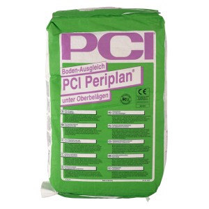 Sac d'enduit de ragréage PCI Periplan, 25 kg, pour intérieur pour niveler les irrégularités.