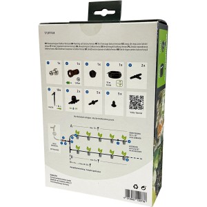 Geka Drip Set sistema di irrigazione per balcone/terrazzo, set completo con accessori per microirrigazione.
