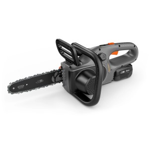 Tronçonneuse à batterie Gardena PowerSaw 250/18V avec batterie, idéale pour le jardin et l'entretien des arbres.