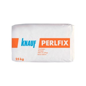 Knauf Perlfix gesso adesivo, sacco da 25 kg per cartongesso.