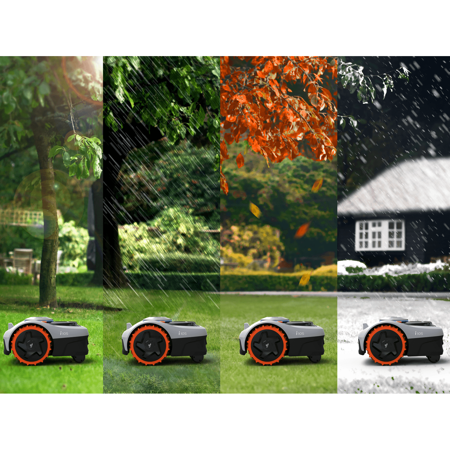 Segway Mähroboter Navimow i105E ohne Begrenzungskabel für Mähfläche 500