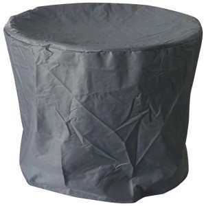 Mr. Grill Housse pour brasero en polyester Gris Ø 105 x 8,5 cm