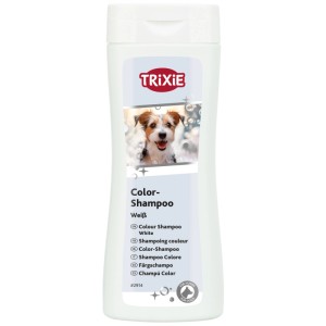 Trixie Shampoo per cani Color Bianco, flacone da 250ml per cani a pelo bianco.