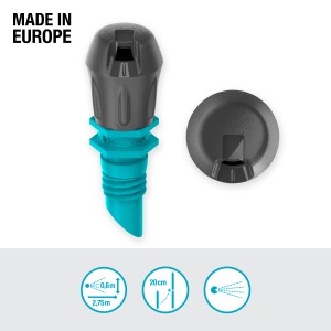 Gardena Micro-Drip terminale a striscia, set da 5 per zone strette, parte del sistema di irrigazione.