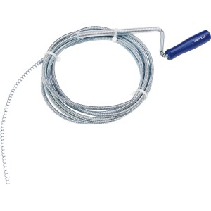 Furet de plomberie LUX Classic, 3 m de long, avec poignée bleue pour tuyaux de 10 à 30 mm