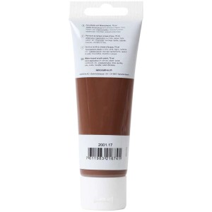 Tube I Am Creative Acrylfarbe Dunkelbraun, 75 ml.