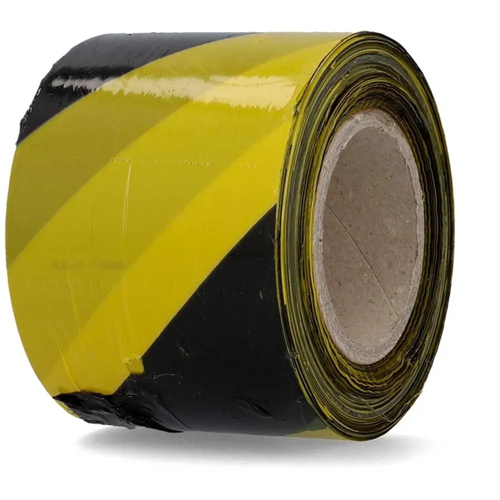 Nastro Segnaletico Giallo E Nero TopSoon - 200 M X 70 Mm, Non Adesivo, Per Cantieri E Aree Pericolose