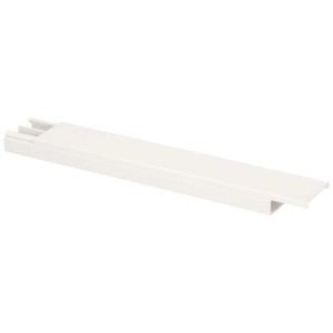 Goulotte de câblage blanche, 35 x 16 mm, longueur 2 m, pour une gestion ordonnée des câbles.
