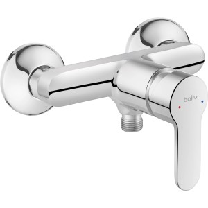 Miscelatore doccia cromato baliv DU-5890: miscelatore monocomando per doccia con superficie lucida.