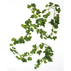 Guirlande de lierre, 165 cm de long, avec 147 feuilles vertes pour décorations.