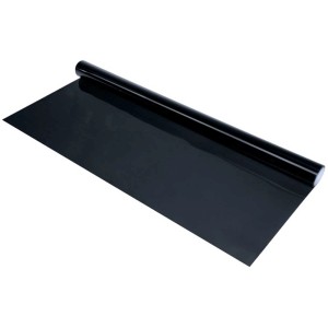 Pellicola oscurante nera (75x152cm) per finestrini auto, su rotolo.