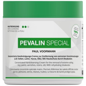 Pevalin Handreiniger Special, 500ml Dose zur porentiefen Reinigung stark verschmutzter Hände.