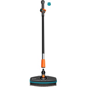 Gardena Cleansystem Set lavaggio con manico Soft, antracite, con spazzola e pastiglie detergenti per una pulizia delicata.