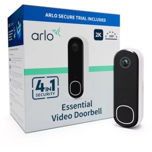 Arlo Essential 2K Video-Türklingel AVD4001 kabellos mit Verpackung. Kameraüberwachung für Ihr Zuhause.