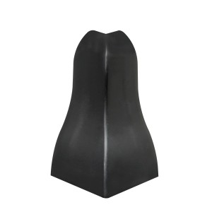 Schwarze Praktikus Aussenecke System 13 für Laminat & Parkett