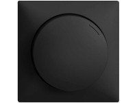 Feller Drehdimmer-Frontplatte EdizioDue Schwarz Feller Drehdimmer-Frontplatte EdizioDue Schwarz