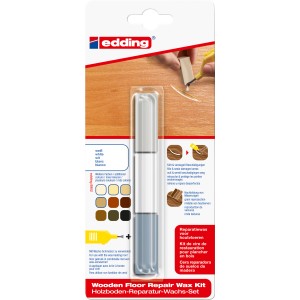 Kit edding 8902 cera riparatrice per pavimenti in legno bianco per riparazioni.