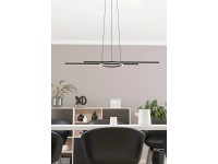 Eglo LED-Pendelleuchte Zillerio-Z Schwarz Weiss 5-flammig 8 W + 2,7 W / 2'160 lm