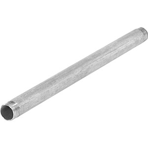 Tube fileté galvanisé, 41,9 mm (R 1 1/4) x 600 mm, avec filetage extérieur.