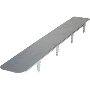 Bordure de pelouse Bellissa pour robots tondeuses, lot de 2, galvanisé, 80 cm de long, pour des bordures nettes.