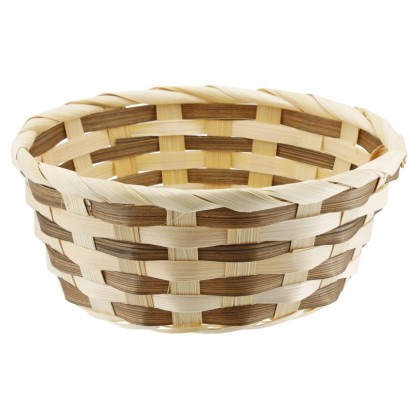 Cestino In Bambù Naturale 38x22 Cm Con Manico – Portatile Per Picnic, Raccolto E Regali Pastorali - Foto 5