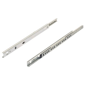 Coulisse à billes partielle Hettich pour tiroirs, 310-520 mm, pour rainure de 17 mm.