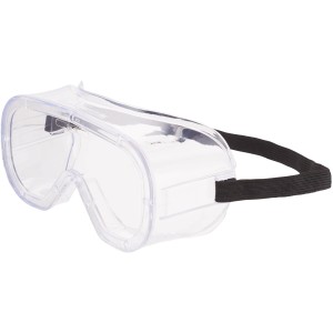 Lunettes de protection 3M 4800 pour travaux de peinture avec écran clair antibuée et sangle noire.