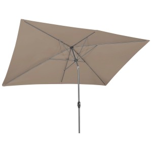 Ombrellone rettangolare Doppler Derby Basic Lift color greige, 300x200 cm.