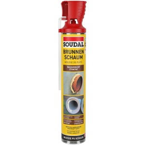 Soudal PU Schiuma di montaggio per pozzi B3, bomboletta da 750 ml per sigillare a tenuta stagna gli anelli dei pozzetti.