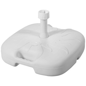 Base di riempimento Doppler HDPE bianca (20 l) per ombrelloni fino a 180 cm, con maniglia.