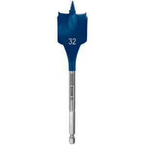 Bosch Expert Flachfräsbohrer Self Cut Speed, Ø 32 mm, blau, mit Sechskantschaft.