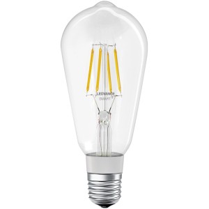 Lampadina LEDVANCE SMART+ Bluetooth Edison, filamento chiaro, E27 5.5W.