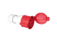 Steffen CEE-Kupplung 32/5 5-polig Rot-Hellgrau 400 V Steffen CEE-Kupplung 32/5 5-polig Rot-Hellgrau 400 V