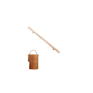 Handlauf-Komplettset Fichte roh 150 cm inkl. Befestigungsmaterial