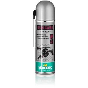 Motorex Gun Care 300ml : Spray d'entretien pour armes, nettoie, lubrifie et protège du métal contre la rouille.