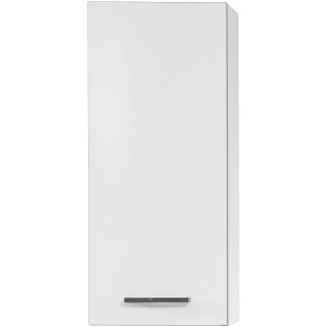 Meuble haut de salle de bain Pelipal Schwerin, blanc, 30 cm de large. Armoire avec porte et poignée.