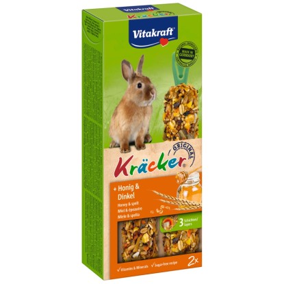 Vitakraft Kräcker Miele e farro per conigli 2 pz. / 112 g