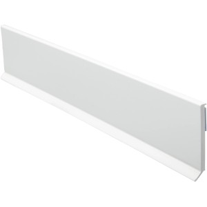 Baguette plate auto-adhésive blanche avec lèvre d'étanchéité, 40x2,5 mm, pour accessoires de fenêtre.