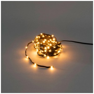 Catena luminosa LED Konstsmide ShineLine, LED ambra, 10m, per illuminazione natalizia.