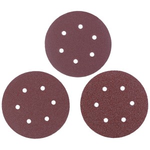 3 disques abrasifs pour ponceuse excentrique Einhell TC-RS 425, différents grains.