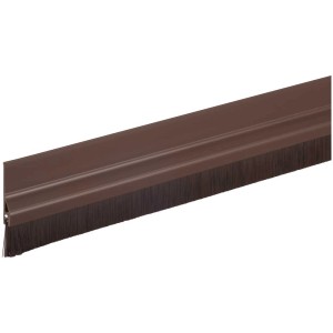 Joint de porte marron Fix-o-moll avec brosse, 1m de long, protège des courants d'air.