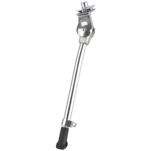 Béquille latérale Fischer en aluminium, réglable en hauteur avec pied en caoutchouc pour une bonne stabilité.