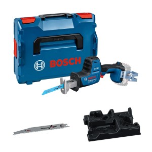 Seghetto alternativo a batteria Bosch Professional GSA 18V-24 con valigetta e lame.