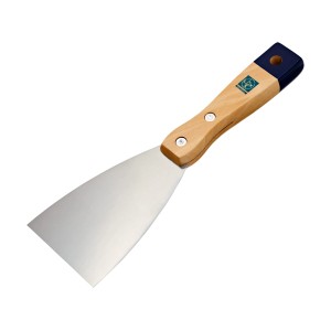 Spatule de peintre LUX, largeur 70 mm, avec manche en bois et lame en acier.