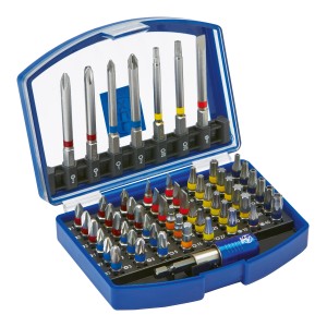 LUX Bit-Set, 56-teilig, mit Bits in Box und magnetischem Bithalter.