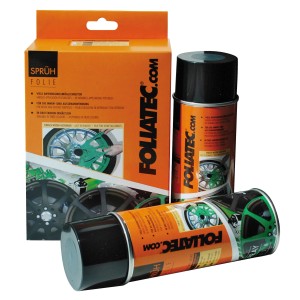 Foliatec Spray Pellicola Nero Opaco set da 2 per cerchi e altro.