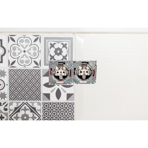 d-c-fix Wandfliesen "Oriental Tiles" (6er-Set) mit Steckdosen-Ausschnitt.