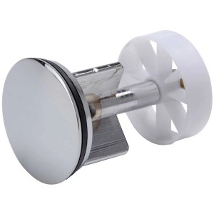 Wenko tappo eccentrico cromato, lunghezza 38,5 mm, per lavabo.