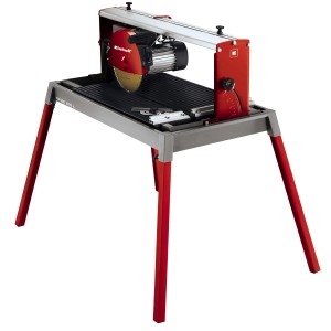 Troncatrice per pietra TE-SC 570 L: Sega da tavolo con base robusta e pompa dell'acqua integrata.